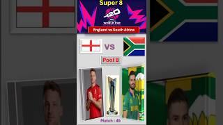 T20 World Cup - Super 8 Pool B- Match 45 England vs South Africa  #crickett20wordcup #t20cricket