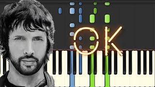  Robin Schulz – OK (feat. James Blunt) (Piano Tutorial Synthesia)️