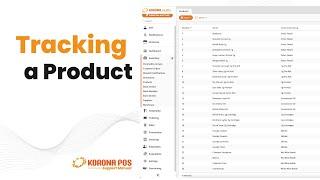 How to Track Inventory - KORONA POS Support Manual