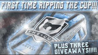 FIRST TIME RIPPING THE CUP!!! + 3 GIVEAWAYS!!!  - 20-21 Upper Deck THE CUP  - Hockey Card Break