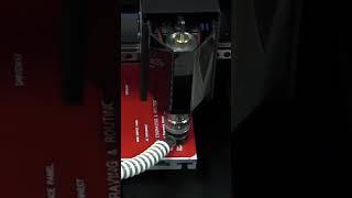 #Engraving a Solar Placard on the Express #smallengravingmachine