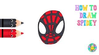 Easy Spidey Drawing for Kids | ArtistsFloor Kids