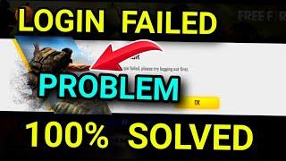 Login failed please try logging out first - free fire login problem - Facebook login problem