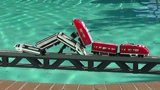 Lego trains crashes on a bridge and more compilations