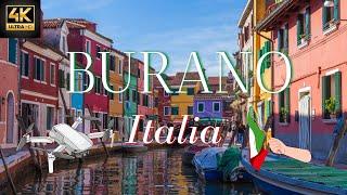 Burano Venice: Amazing Drone & Aerial Video Tour of (Burano island) Italy 4k