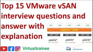 Top 15 VMware vSAN interview questions and answer | vSAN interview questions and answer | vSAN