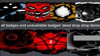 Roblox pressure all badges and their dead drop shop items