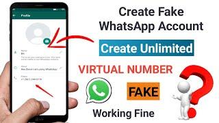 Fake Whatsapp for Prank any kind of friend unlimited get US number for whatsapp verification fixed