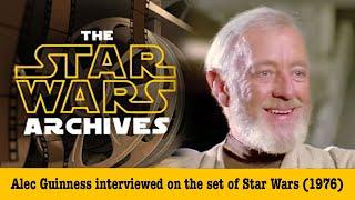 Alec Guinness interviewed on the set of Star Wars (1976)