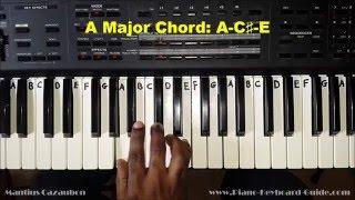 How to Play the A Major Chord on Piano and Keyboard