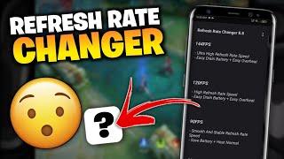 How to use REFRESH RATE CHANGER | for Stable FPS and Better Performance of your DEVICE