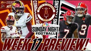 SUNDAY NIGHT FOOTBALL: WIN & WE’RE IN?! COMMANDERS VS FALCONS PREVIEW! | BALLIN IN BURGUNDY EP. 128