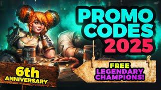  GIFT DROP 6th Anniversary  Raid Shadow Legends PROMO CODES ️ HOT FREE LEGENDARIES 