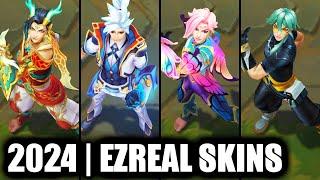 ALL EZREAL SKINS SPOTLIGHT 2024 | League of Legends