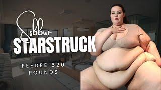 SSBBW Starstruck Feedee | Chubby Belly Beauty at 500lbs | Stuffing & Belly Play