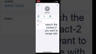 Merge 2 iPhone Contacts with the same Contact Number || 2021 ios 14