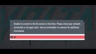 FIFA 18,19,20,21 Fix it Unable to connect to ea servers pc,PS4,xBOX1