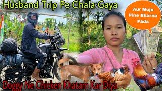 Husband @RupamTheExplorer Trip Pe Chala Gaya||Doggy Ne Chicken Finish Kardiya Fine Bharna Pada 