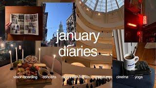 january diaries  vision board, routines, living alone in nyc, and seeing friends