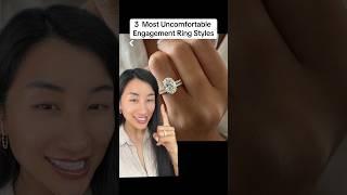 Top 3 most uncomfortable engagement ring styles #engagementring #labdiamond #moissanite