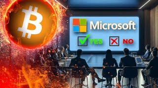 Microsoft Votes Against BitcoinCrypto Market Crashes️‍