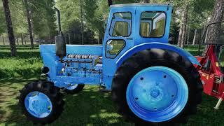 Т 40 АМ   Работа в лесу Тянет бревна  Farming Simulator 19 Скачать | Fs 21 mods