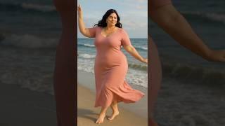 Stunning Dubai Beauty Dancing Gracefully on the Beach‍️ Dubai princess vlog #beautifulladystyle