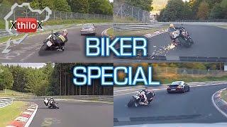 Bike Compilation Mix - Nürburgring Nordschleife - Seat Leon Cupra + Megane RS + Motorbike R1 R6 RR