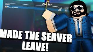 I MADE NOOBS LEAVE MY SERVER AS JOHN BRICK... im a pro (Arsenal Roblox)