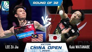 LIVE SCORE | LEE Zii Jia (MAS) vs Koki WATANABE (JPN) | China Open 2024 Badminton