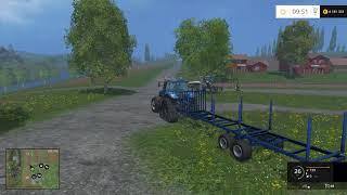 Мод прицепа LOG TRAILER WITH AUTOLOAD V 1.1