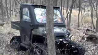 Tracks USA DuraTrack Polaris Ranger XP - Rolling over logs