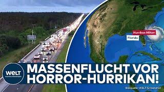 FLORIDA: Hurrikan Milton rast auf US-Küste zu! Massenflucht vor schlimmstem Sturm seit 100 Jahren!