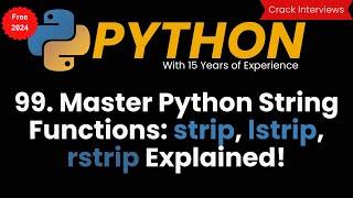 Master Python String Functions: strip, lstrip, rstrip Explained!