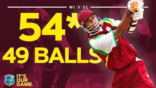 54* Off 49 Balls! | Marlon Samuels Hits Match-Winning Innings | West Indies v Sri Lanka 2008