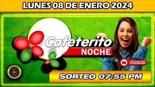 Resultado de EL CAFETERITO NOCHE del LUNES 08 de enero del 2024 #chance #cafeteritonoche