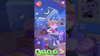 My talking Angela 2 | gym girl | makeover | sleep | pink #glamour #shorts #viral #trend #polly #pony