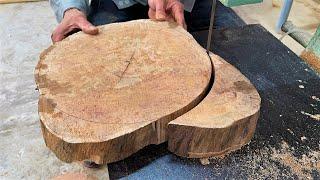 Carpenter Transforms Discarded Tree Stumps Into Beautiful Garden Furniture | Woodworking Instructor