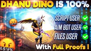 Dhanu Dino Exposed! Using Aimbot & Script File & Auto Headshot File in Free Fire