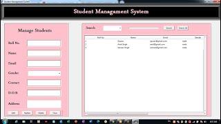 Student Management System in Python with Database