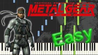 Metal Gear Solid - Main Theme [Piano Tutorial] (Synthesia)