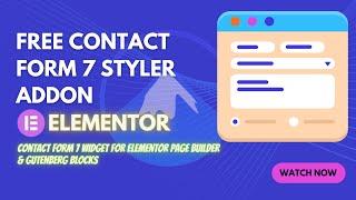 Customize Contact Form 7 With elementor | Contact Form 7 Elementor