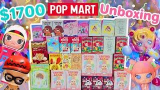 $1700 POP MART UNBOXING!! ** MEGA SPACE MOLLY, SKULLPANDA, AND MORE!!