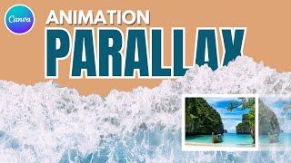 Create Parallax Website Animation in Canva | Easy website animation