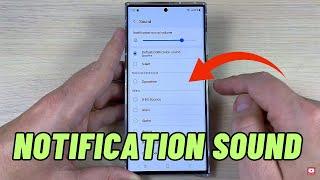 How to Change NOTIFICATION SOUND for Messages on Samsung Galaxy S23, S23+ & S23 Ultra