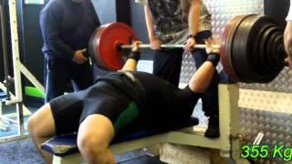 140511 Shirt Bench 340 Kg 355 Kg 365 Kg