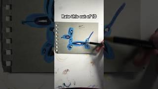 drawing a balloon dog #art #artz #drawing #artzz #acartz #artist #balloondog