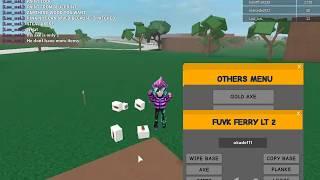 ROBLOX LUMBER TYCOON 2 (OP GUI) MAX LAND PAINT TOOL GOLD AXE AND MORE