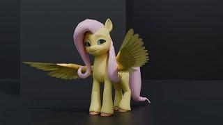 Fluttershy G5 Style | Blender Animation Test |