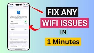 How to fix iPhone won’t connect to WiFI | No internet on WiFI - Solved.